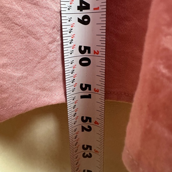 Pretty Garden Viscose Blend Button Down Shirt Dress Puffy Sleeve Tiered - Picture 9 of 9